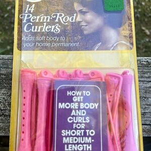 Vintage Goody 1970s unopened Pink Perm Rod Curlers